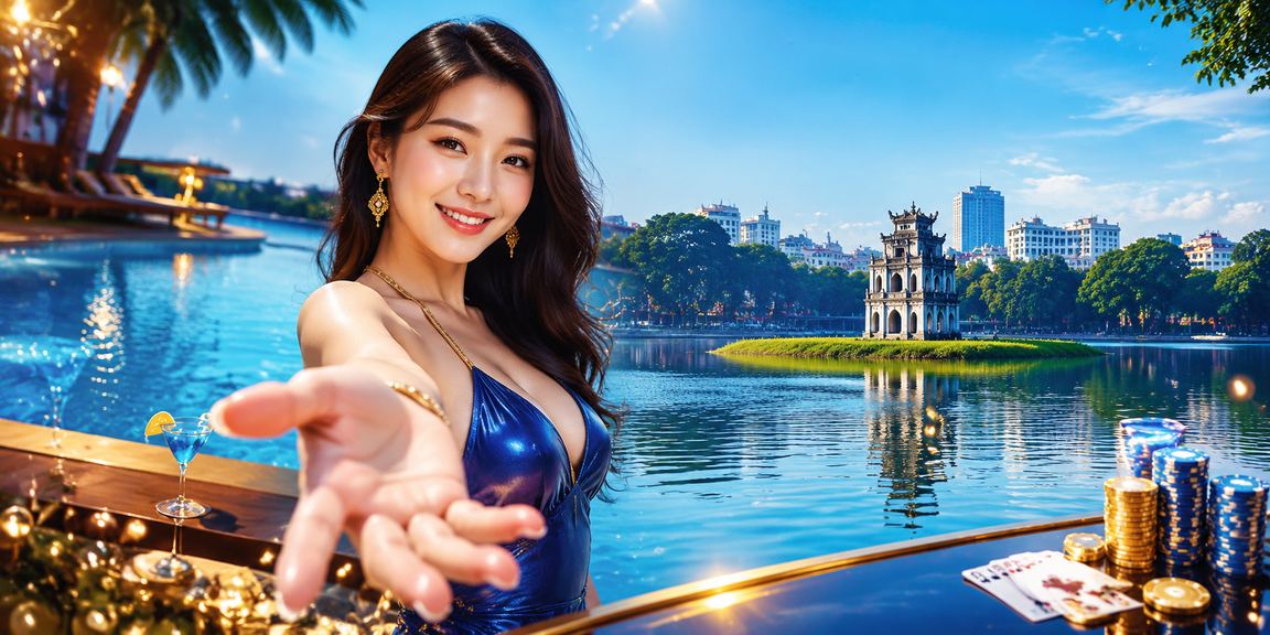 Không khí giải trí sôi động tại lễ hội casino Hà Nội với ánh đèn lung linh và người chơi hào hứng