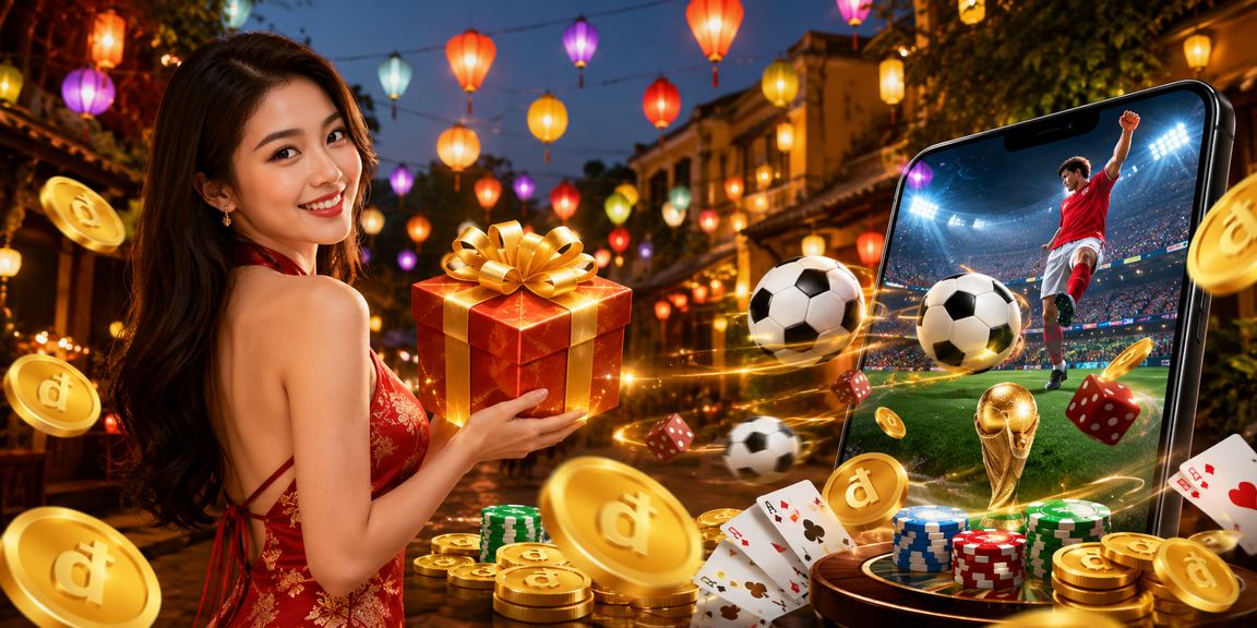 Người chơi bài dưới ánh đèn lồng Hội An, biểu tượng cho sự giao thoa giữa văn hóa truyền thống và giải trí hiện đại